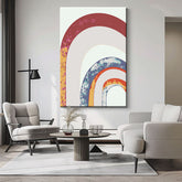 Painting by Numbers Art Minimalism Half Moon and Rainbow